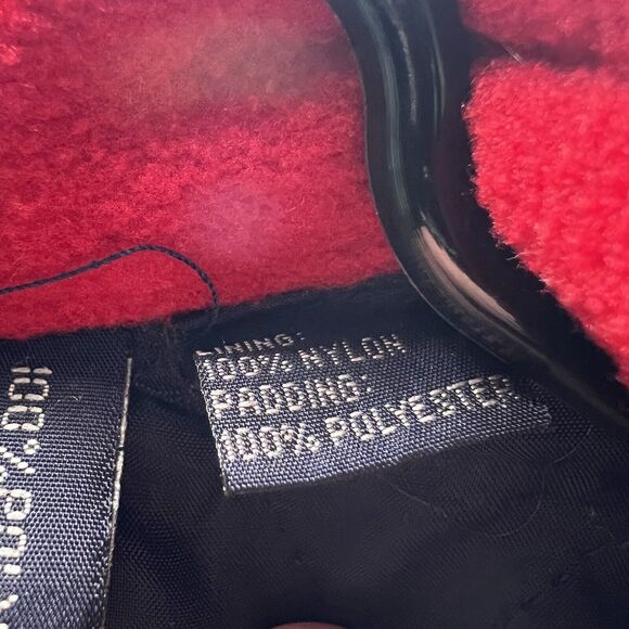 VTG American Eagle Active Sport Full Zip Fleece Vest Large Red Quilted Lining - Picture 12 of 16